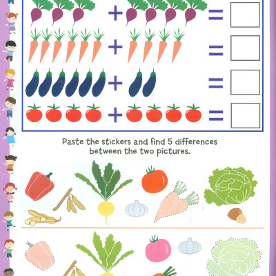 Play With Sticker - Vegetables (Chơi Cùng Hình Dán - Rau Củ)