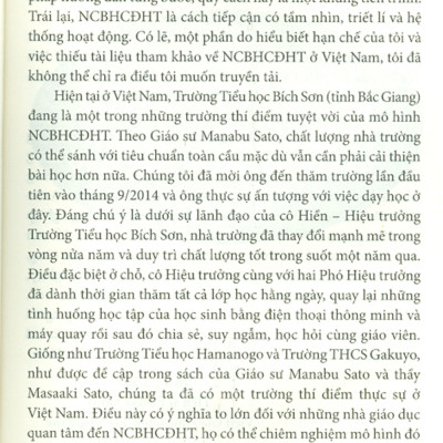 Cộng Đồng Học Tập - Mô Hình Đổi Mới Toàn Diện Nhà Trường