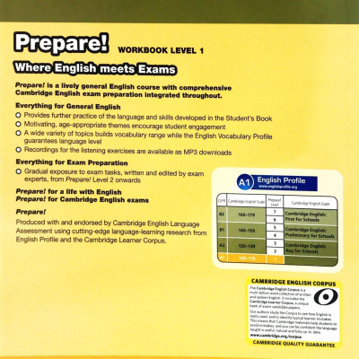 Cambridge English Prepare! Level 1 Workbook With Audio - Reprint