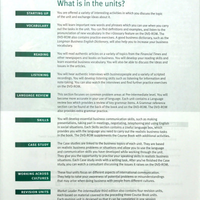 Market Leader ( 3 Ed.) Pre-Inter: Course Book With DVD-ROM - Paperback