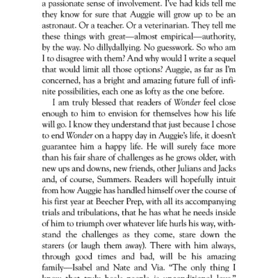 Auggie & Me: Three Wonder Stories