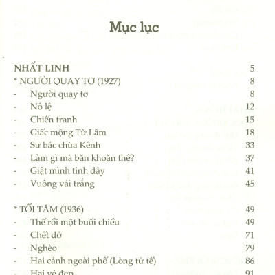 Danh Tác Việt Nam - Tuyển Tập Nhất Linh - Khái Hưng (Bản in năm 2022)