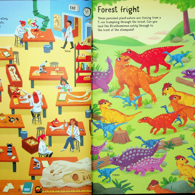 Sách thiếu nhi tiếng anh Dinosaur Mazes