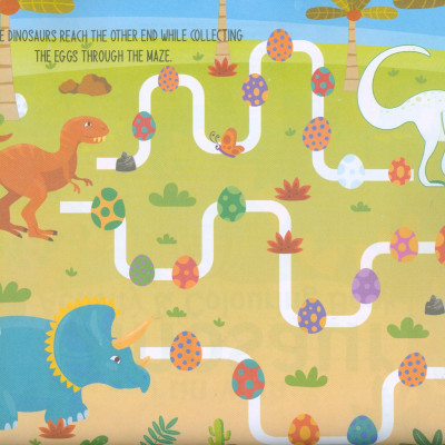 Fun With Dinosaur - Activity And Colouring Book (Sách Tô Màu Cho Trẻ Em - Vui Cùng Khủng Long )