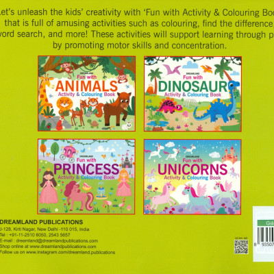 Fun With Dinosaur - Activity And Colouring Book (Sách Tô Màu Cho Trẻ Em - Vui Cùng Khủng Long )