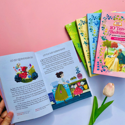 Sách - 10 Ten-Minutes Bedtime Stories - 10 Phút Đọc Truyện Trước Giờ Đi Ngủ - Adventure Stories - Truyện Phiêu Lưu - Song Ngữ Việt-Anh