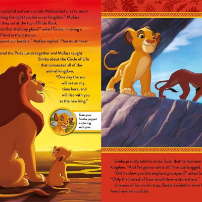 Disney The Lion King Book And Hand Puppet