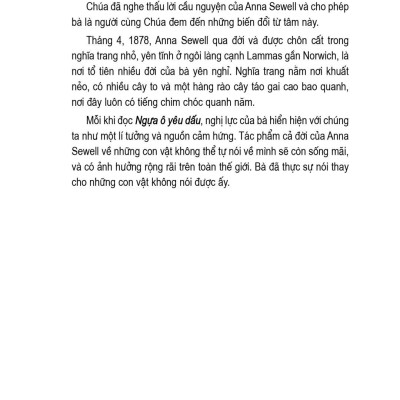 Văn Học Cổ Điển - Ngựa Ô Yêu Dấu (Tái Bản 2023)