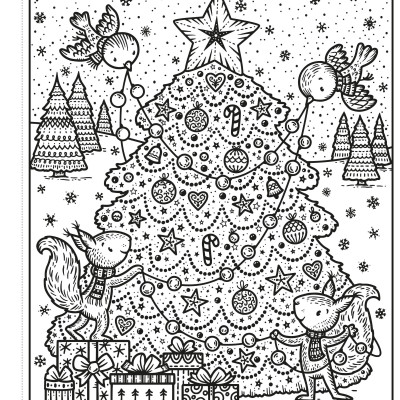 Enchanted Christmas Magic Painting Book