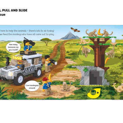 LEGO City. Safari Rescue: A Push, Pull And Slide Book