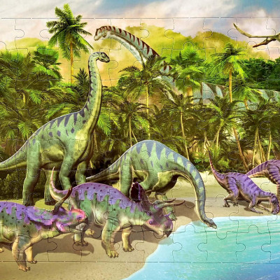 Jigsaw Book: The Life Of Dinosaurs