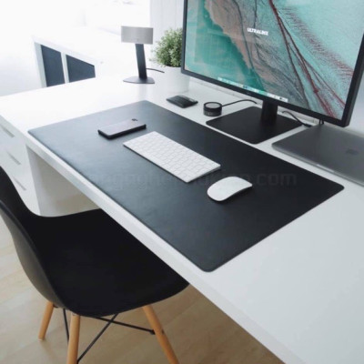 Thảm Lót Chuột Cỡ Lớn, Dùng Được Hai Mặt - Da PU Chống Nước - Doron HD01 - Kiêm Deskpad Thảm Da, Trải Bàn Làm Việc - Hàng Nhập Khẩu