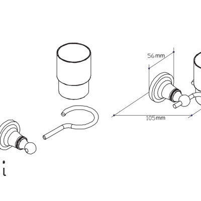 Khay đựng bàn chải dòng Tyler Moen - 90022