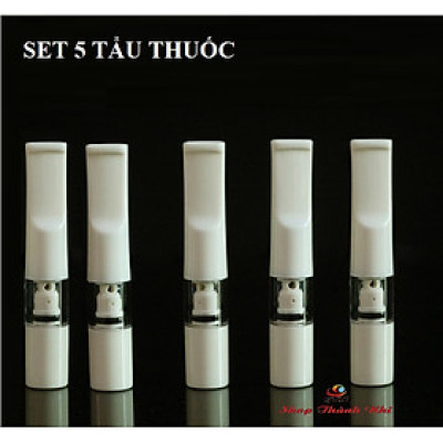 Bộ 5 tẩu thuốc nhựa dẻo bảo vệ sức khỏe ( dùng được cả điếu nhỏ)