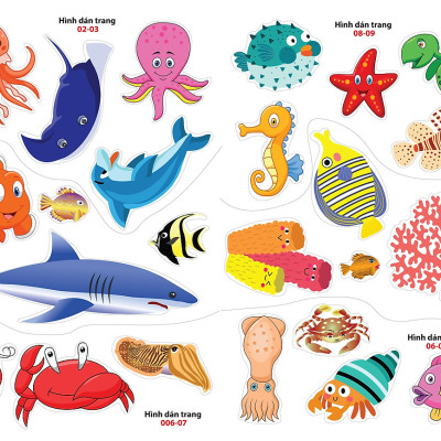 Sticker Dán Hình Thông Minh - Đại Dương Huyền Bí _MK