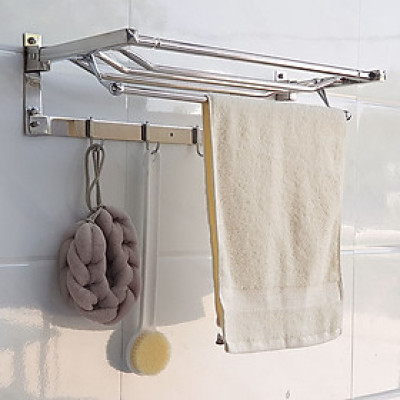 Kệ treo khăn tắm inox đa chức năng Eurolife EL-B1 (Trắng bạc)