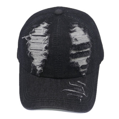 Mũ lưỡi trai jean rách bụi cá tính, phong cách ngầu và hiện đại, đường may chắc chắn, khóa gài cao cấp chống gỉ sét - Hạnh Dương