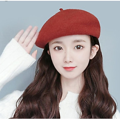 Mũ bere nón beret nữ len thời trang Hàn Quốc dona21120702