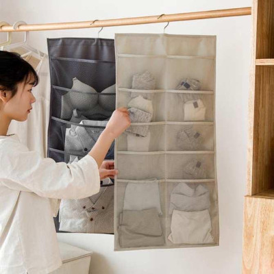 Túi 30 Ngăn 2 Mặt Treo Tủ - Treo Tường , Túi vải đựng đồ lót , tất vớ  đa năng và tiện lợi