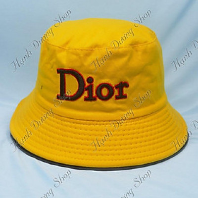 Nón bucket thêu chữ D chữ nổi mũ tai bèo vành nhỏ mũ bucket đội được 2 mặt thời trang