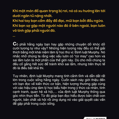 Định Luật Murphy - Mọi Bí Mật Tâm Lý Thao Túng Cuộc Đời Bạn