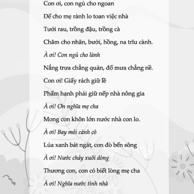 Hát Ru - Tập Hợp Những Câu Hát Thấm Đượm Tình Quê Hương