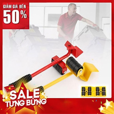 Dụng cụ nâng, di chuyển vật nặng đồ đạc thông minh bằng bộ con lăn hỗ trợ