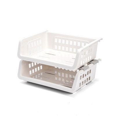 Giỏ đựng đồ đa năng có thanh trượt, dễ xếp tầng, tiết kiệm không gian, 4 size - Hàng nhập khẩu chính hãng Cobihome