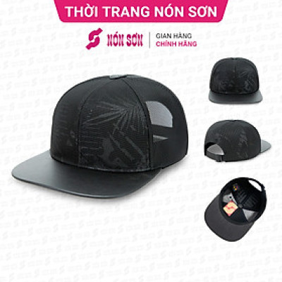 Mũ snapback hiphop NÓN SƠN hoa văn ngẫu nhiên MC210AK-ĐN7HV