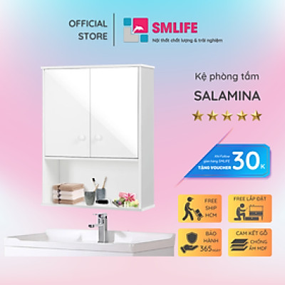 Tủ phòng tắm gỗ hiện đại SMLIFE Salamina