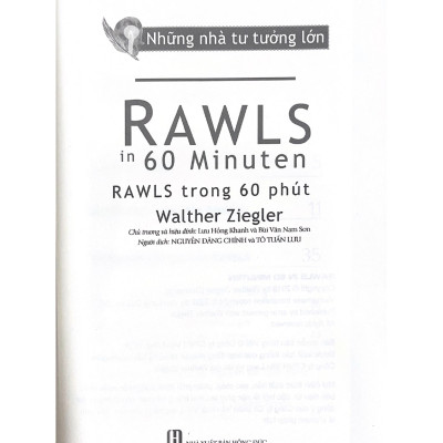 Những Nhà Tư Tưởng Lớn - Rawls In 60 Minuten - Rawls Trong 60 Phút – Vanlangbooks