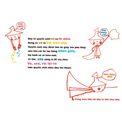 Sách - Tủ Sách Vui Để Học - Phù Thủy Nhỏ - Vẽ, Xóa, Rồi Lại Vẽ
