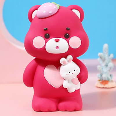 Ống Tiết Kiệm Trang Trí Hoạt Hình Gấu Dâu_ Hàng Chính Hãng