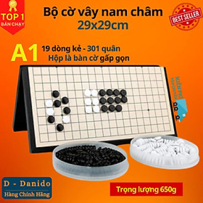 Cờ Vây Nam Châm Chọn size, Cờ Caro Cao Cấp, Có Bàn Là Hộp Đựng Rộng 28.5cm Và 37cm - Hàng chính hãng