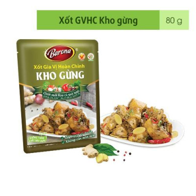 Xốt Gia Vị Hoàn Chỉnh BARONA - Kho Gừng 80g