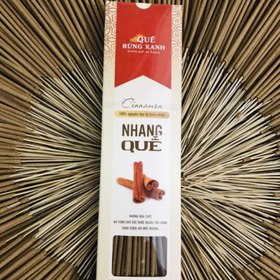 Nhang Quế Rừng Xanh - Quế nguyên chất, hương quế rừng tự nhiên, thanh lọc không khí, không gây độc hại đến sức khỏe, giúp tin thần thoải mái - 100% nguyên chất - Hàng chính hãng