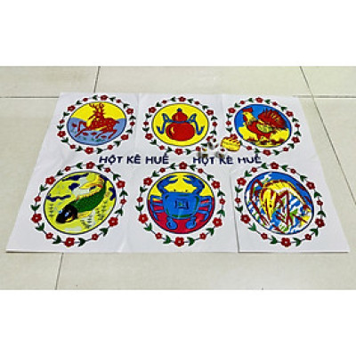 Bộ Đồ Chơi Giải Trí Lắc Bầu Cua Cá Cọp Bằng Giấy Hạt Xúc Xắc Bằng Nhựa 2cm