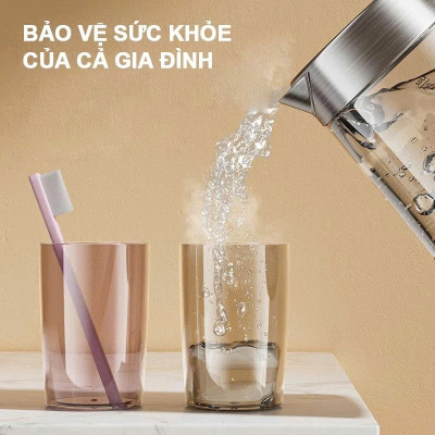 Bộ Nhả Kem Đánh Răng Tự Động Cao Cấp Kèm 4 Cốc – Kệ Để Bàn Chải Gắn Tường