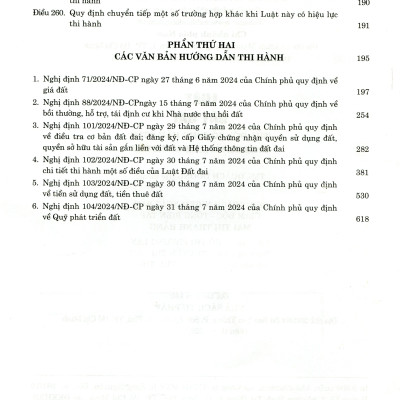 Luật Đất Đai Hiện Hành Và Các Văn Bản Hướng Dẫn Thi Hành