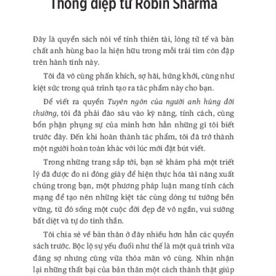 Tuyên Ngôn Của Người Anh Hùng Đời Thường - The Everyday Hero Manifesto - TRE