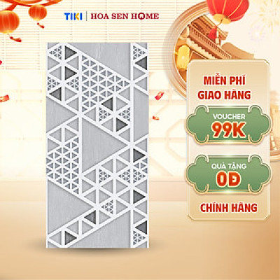 Gạch men ốp tường LUSTRA INCEF0300600013D1 màu xám trắng chủ đạo, hoa văn hình tam giác mạnh mẽ, độ hút ẩm thấp (<0.5%), kích thước 300mmx600mm- Hàng chính hãng