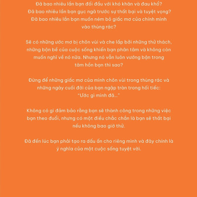 Đừng Ném Giấc Mơ Của Mình Vào Thùng Rác