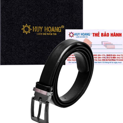 Thắt Lưng Nữ Da Bò Cỡ Lớn Huy Hoàng HT5105 - Đen