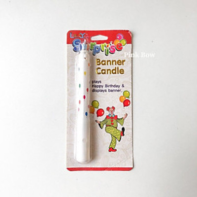 Nến sinh nhật độc lạ tạo bất ngờ bung ra hình Chú hề/ Quạt/ Trái tim/ I love you/ Hộp quà