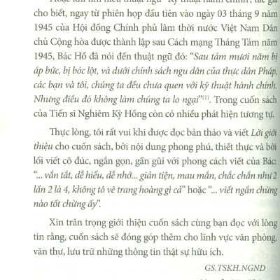 Bác Hồ Với Công Tác Văn Phòng, Văn Thư Và Lưu Trữ - TS. Nghiêm Kỳ Hồng 