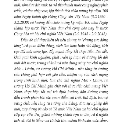 Bảo Vệ Nền Tảng Tư Tưởng Của Đảng Tiếng Gọi Từ Trái Tim, Mệnh Lệnh Của Cuộc Sống