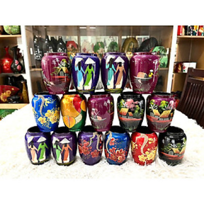 Hủ cắm viết Thanh Bình Lê 10x7 cm hàng xuất khẩu nhiều mẫu mã