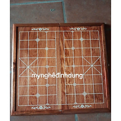 Bàn cờ tướng bằng gỗ hương đá víp kt 50x50x3.5cm 