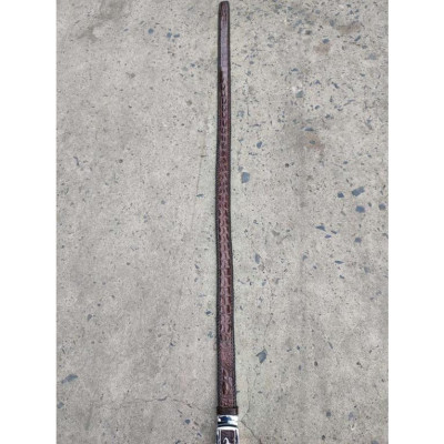 Thắt Lưng Cá Sấu Đan Viền Thủ Công Đẹp Bền Bỉ - TS131B (Mặt trắng)