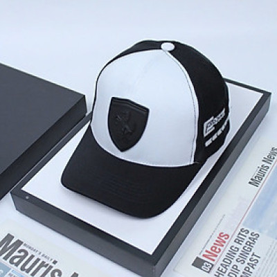 Nón kết, mũ lưỡi trai thể thao xe Ferrari phối vải kaki đẹp form chuẩn thời trang (Ảnh thật)